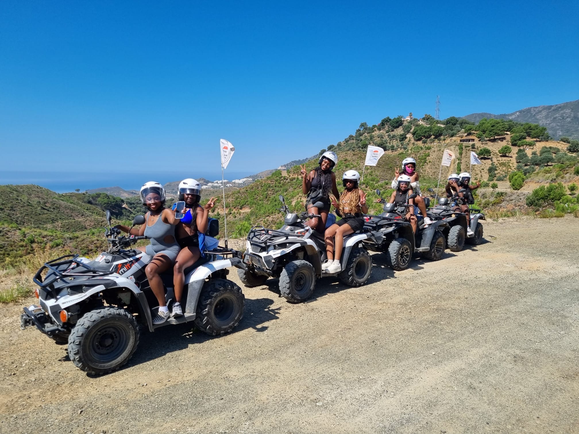 Private personalized quad tour in Marbella hills